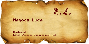 Magocs Luca névjegykártya